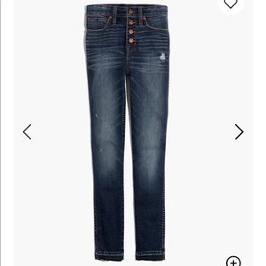 Madewell 10" High-Rise Skinny Jeans: Drop-Hem